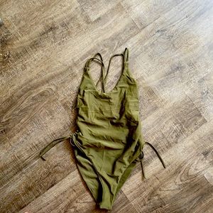 Shein olive one piece